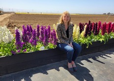 Allison Zeeb of American Takii with Matthiola Anytime.